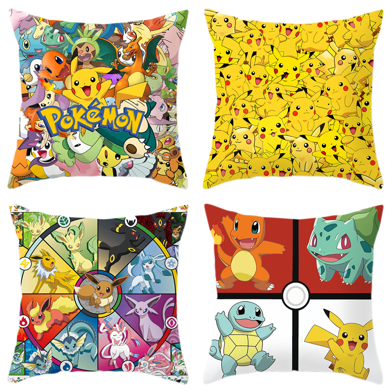 Cartoon Anime Pillowcase Sofa Car Home Plush Cover Bedroom Decoration Christmas Gifts Toys