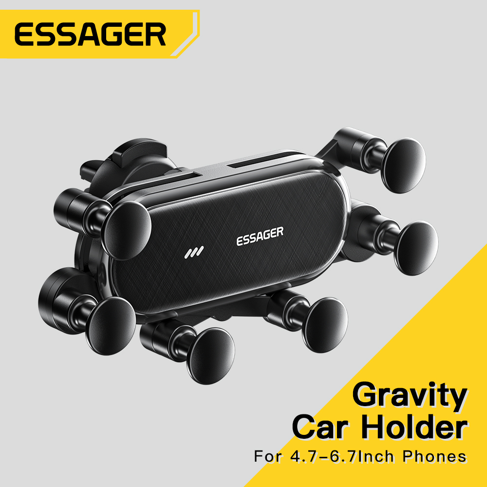 Essager Gravity Car Phone Holder Air Vent Clip Mount Mobile Cell Phone Stand In Car GPS